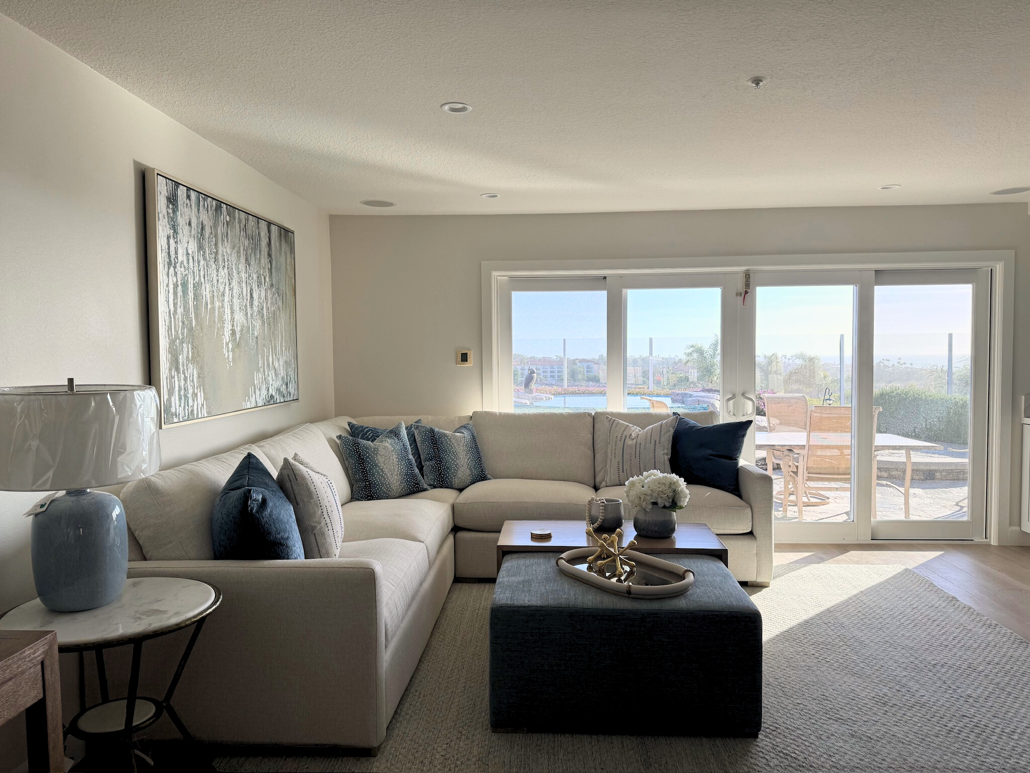 Coastal Living Room after
